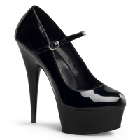 Delight-687 de Pleaser noir uni